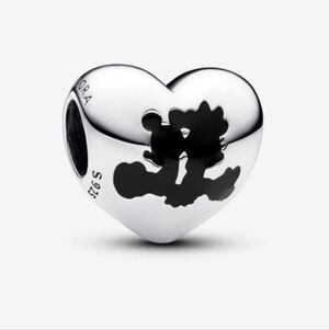 Pandora Disney Mickey Mouse & Minnie Mouse Heart Charm